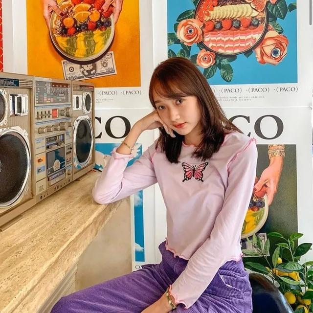 歐陽娜娜只是短暫地做了一下BM女孩，但這件打底衫她會愛很久