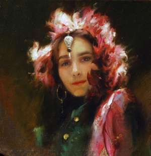 歐美美女圖(美國畫家格倫·哈林頓的油畫美女，夠美的)