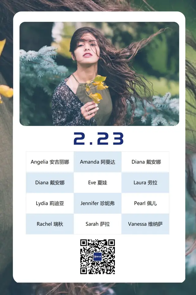 好聽的英文名字女生(這12個(gè)最美英文名哪一個(gè)是你的“心頭好”？)