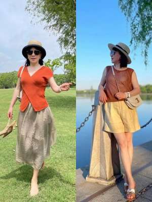 肥胖女人圖片(建議身寬體胖的60歲女人，學(xué)學(xué)這四個穿衣套路，優(yōu)雅時尚又顯瘦)