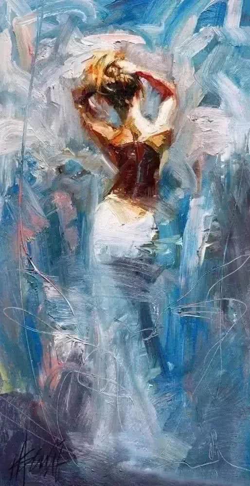 美国艺术家的人体油画作品,朦胧的性感
