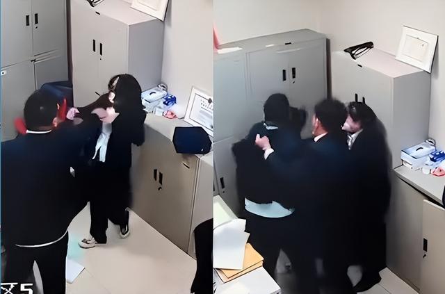 踹飞椅子,勾头拖拽,掌击胸部,上海“陈继志”暴打女同事惊人