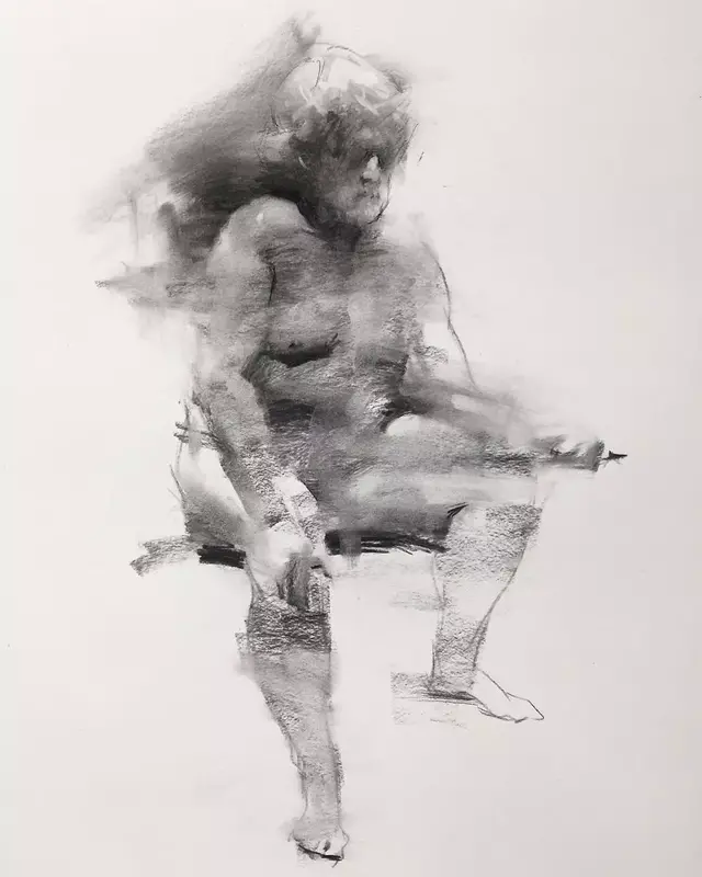 虽然是人体艺术,但是你们看美国艺术家的作品,总该只能学技术了