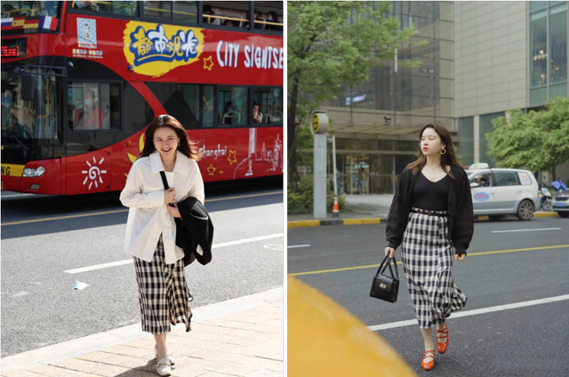 身高153、体重过百,靠会穿成功逆袭气质型美女,她的穿搭值得学
