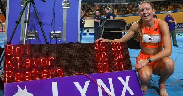 49秒26!22岁荷兰长腿美女破尘封41年室内400米世界纪录