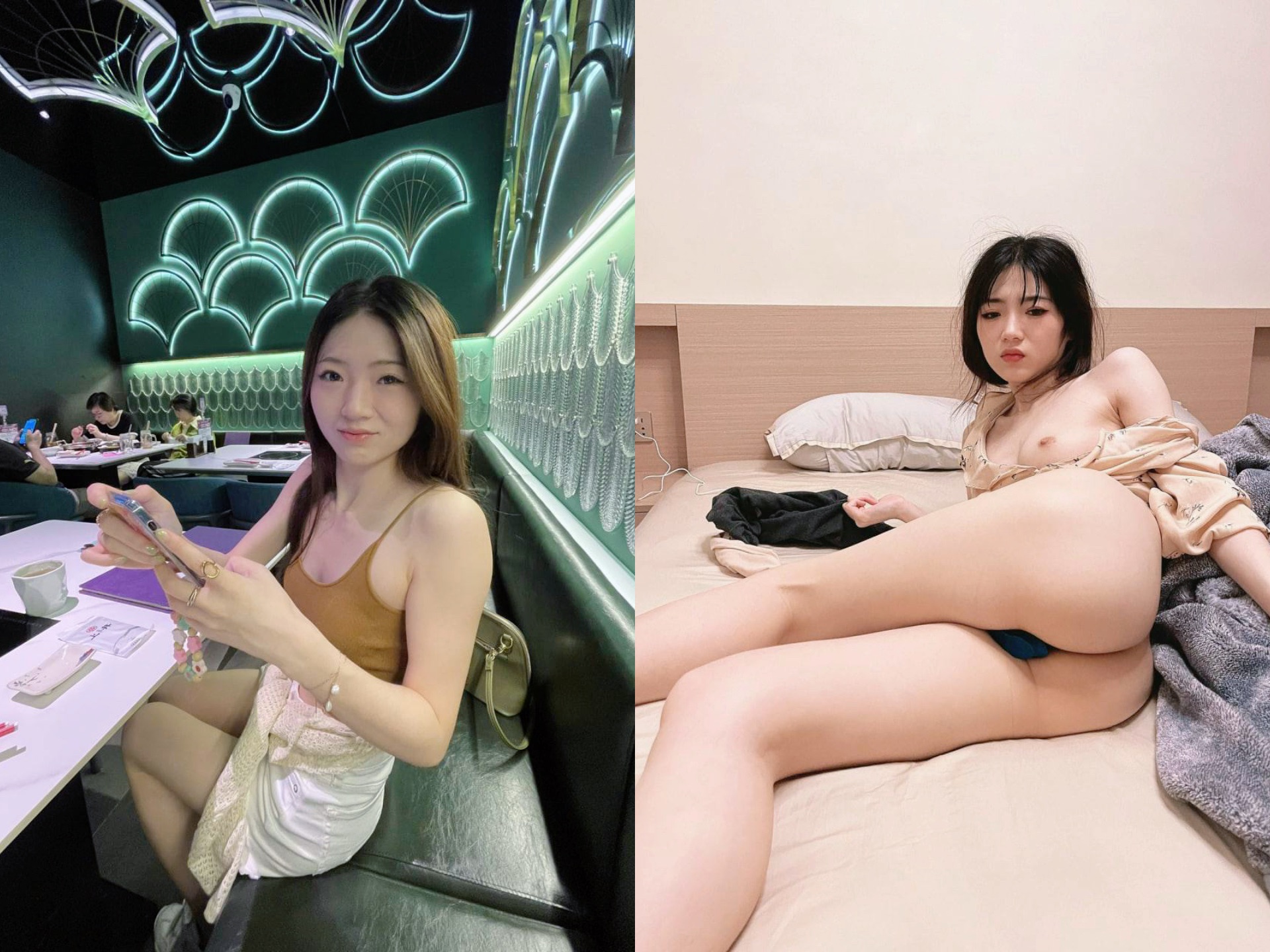 露脸反差婊，清纯女神VS淫荡母狗