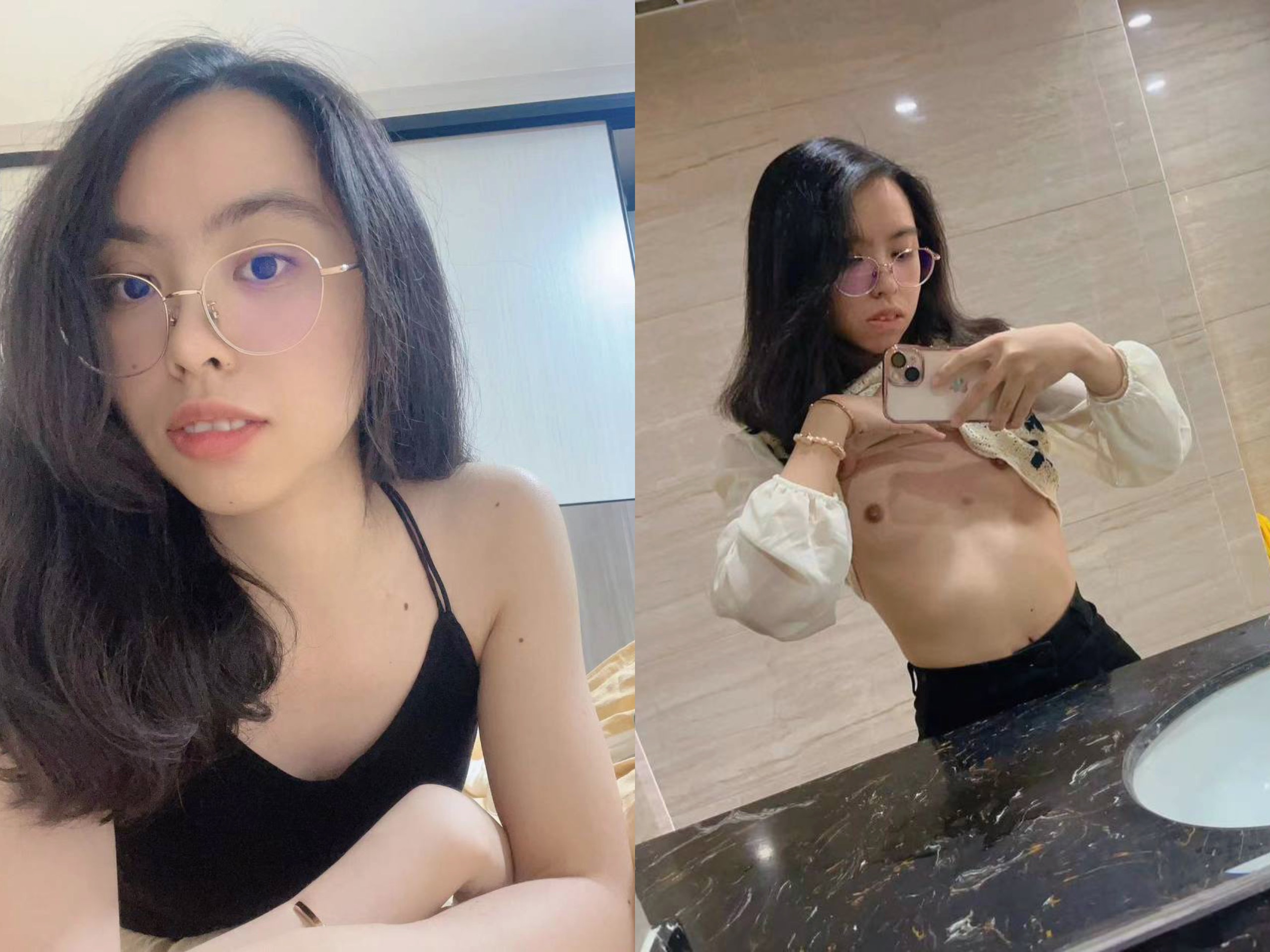 露脸反差婊 清纯女神VS淫荡母狗