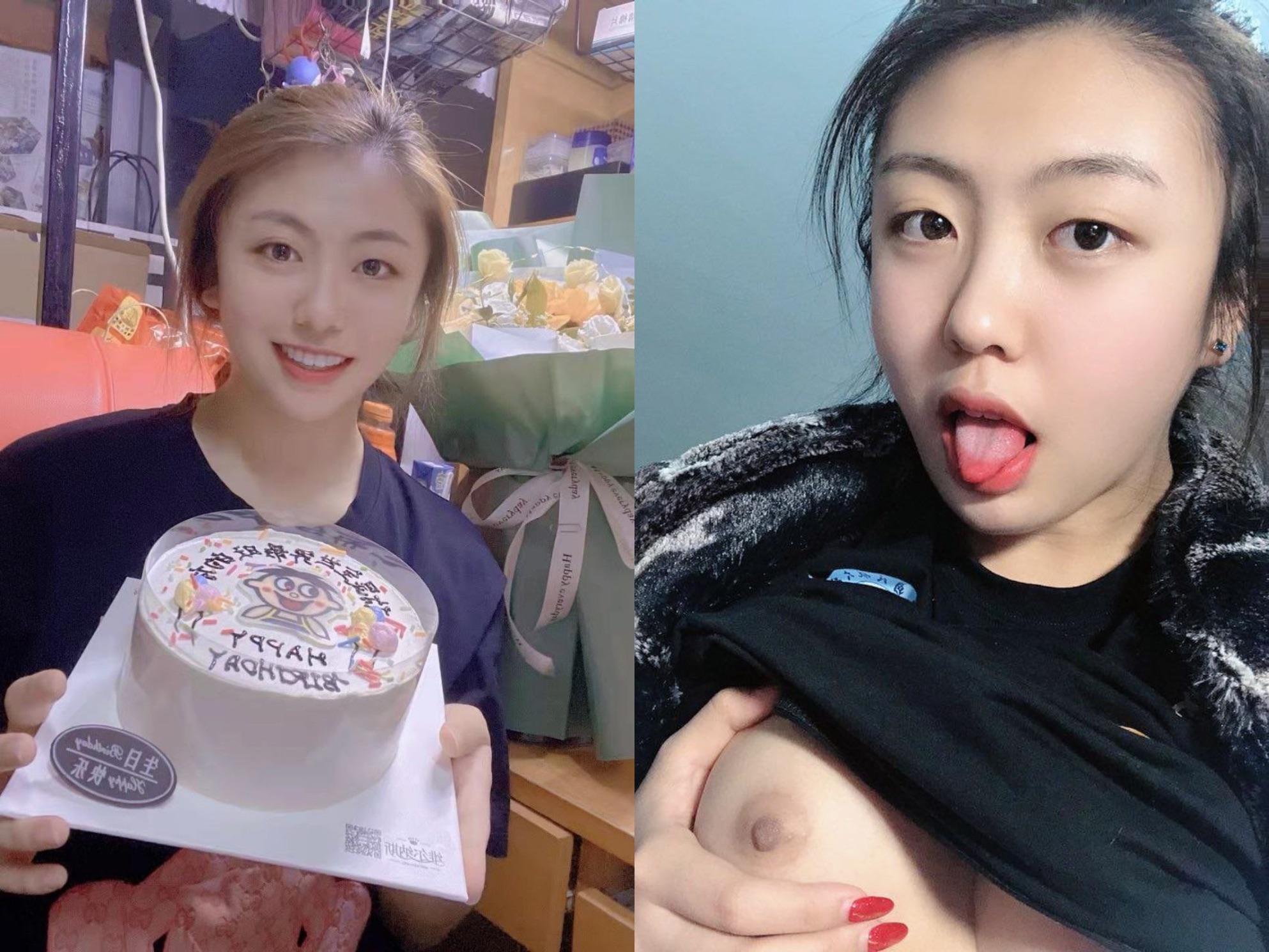 露脸反差婊 清纯女神VS淫荡母狗