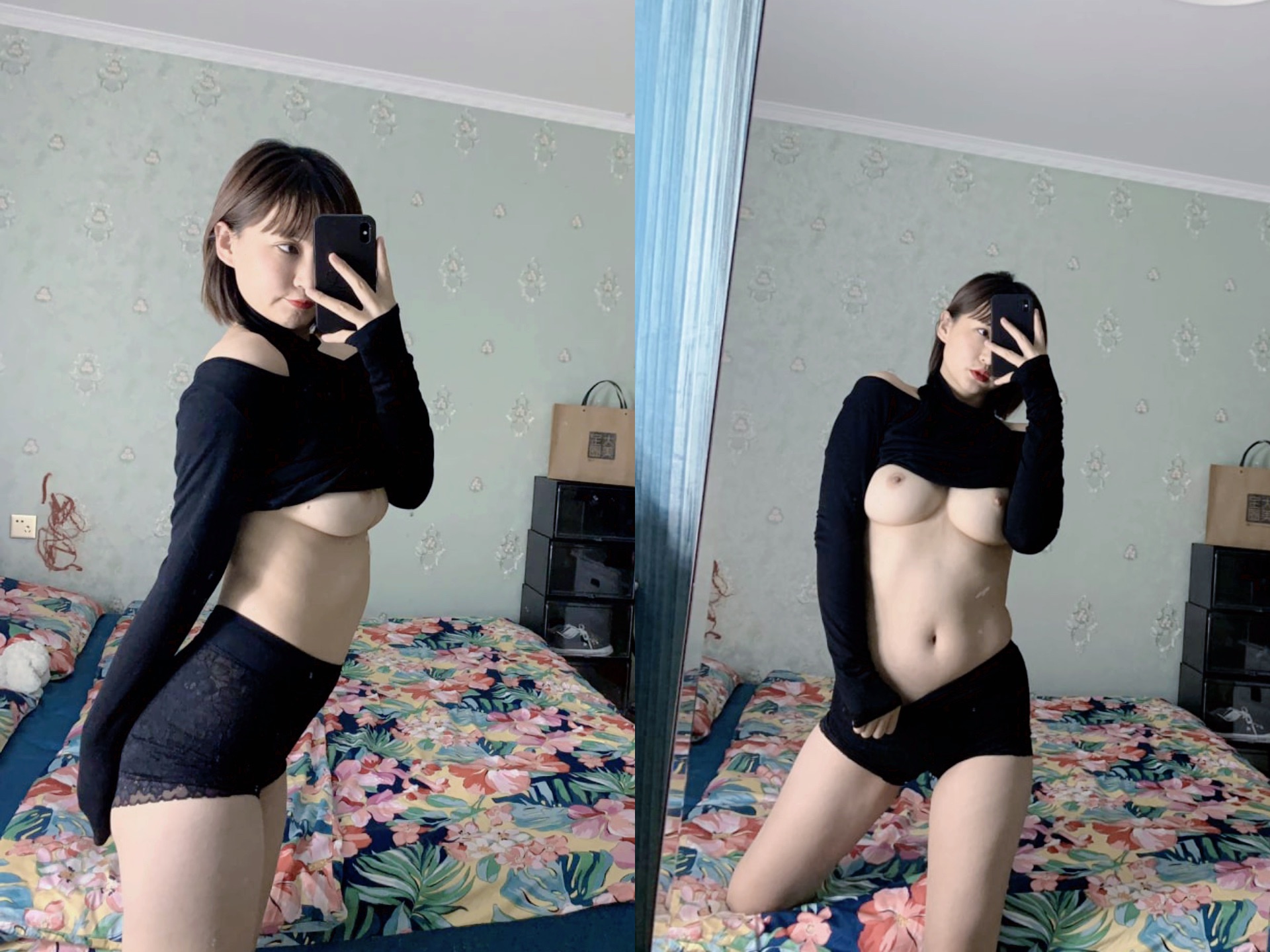 露脸反差婊 清纯女神VS淫荡母狗