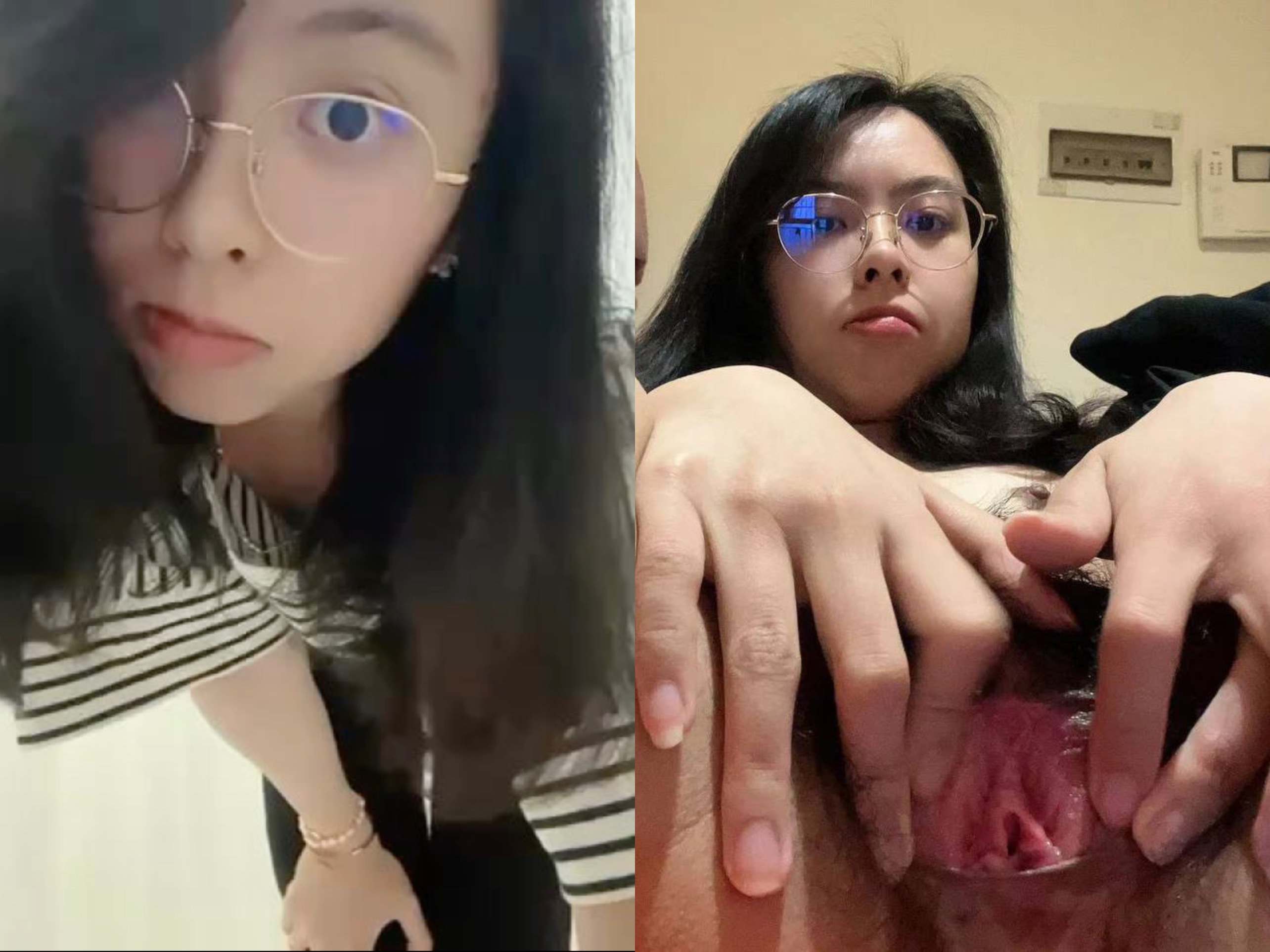 露脸反差婊 清纯女神VS淫荡母狗