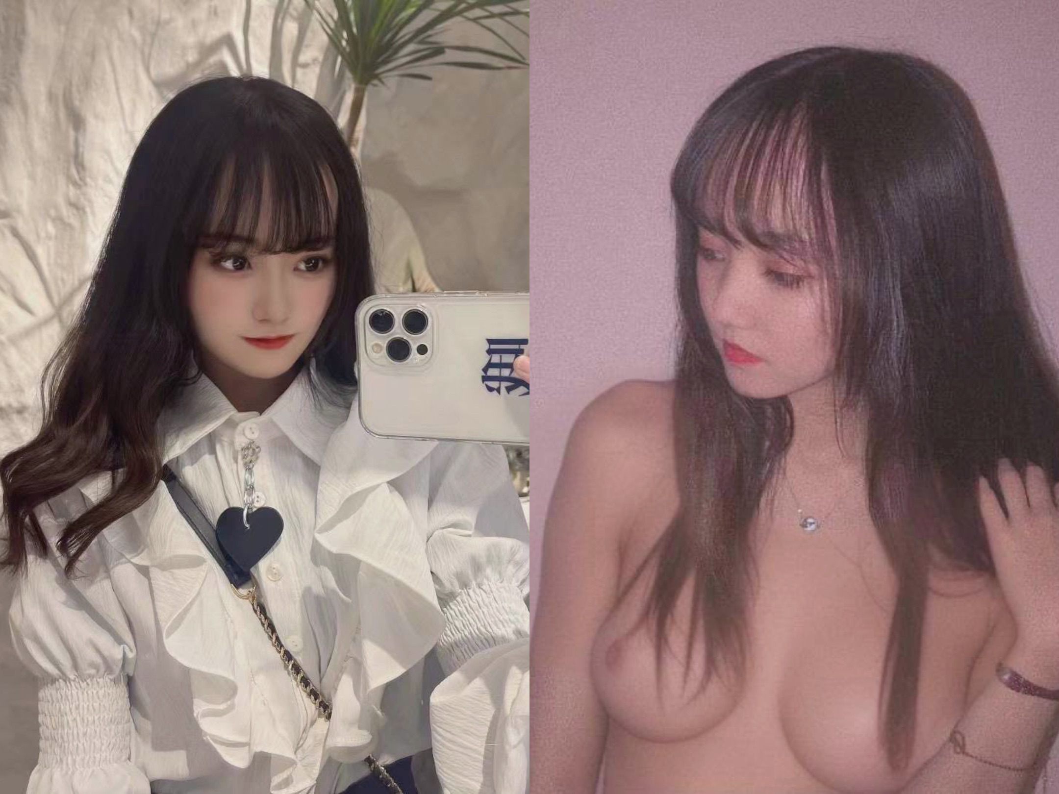 ［双面女神］露脸反差婊，清纯女神VS淫荡母狗