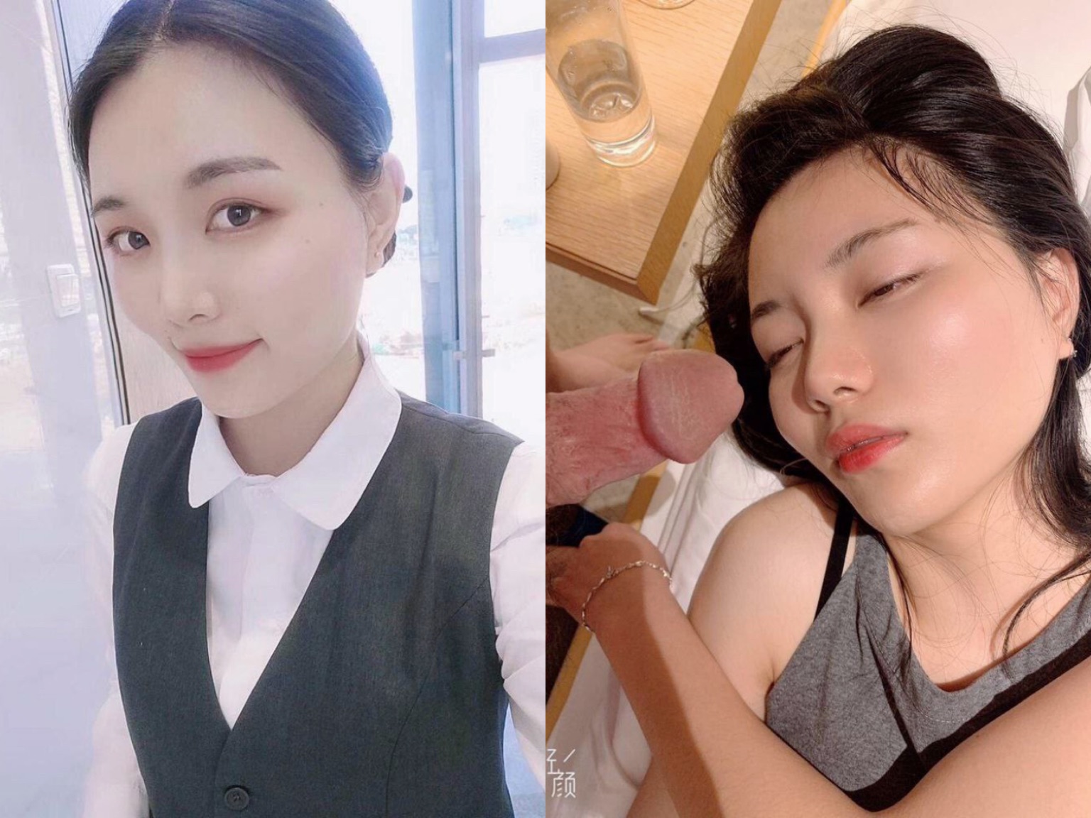 [骚美人]露脸反差婊，清纯女神VS淫荡母狗