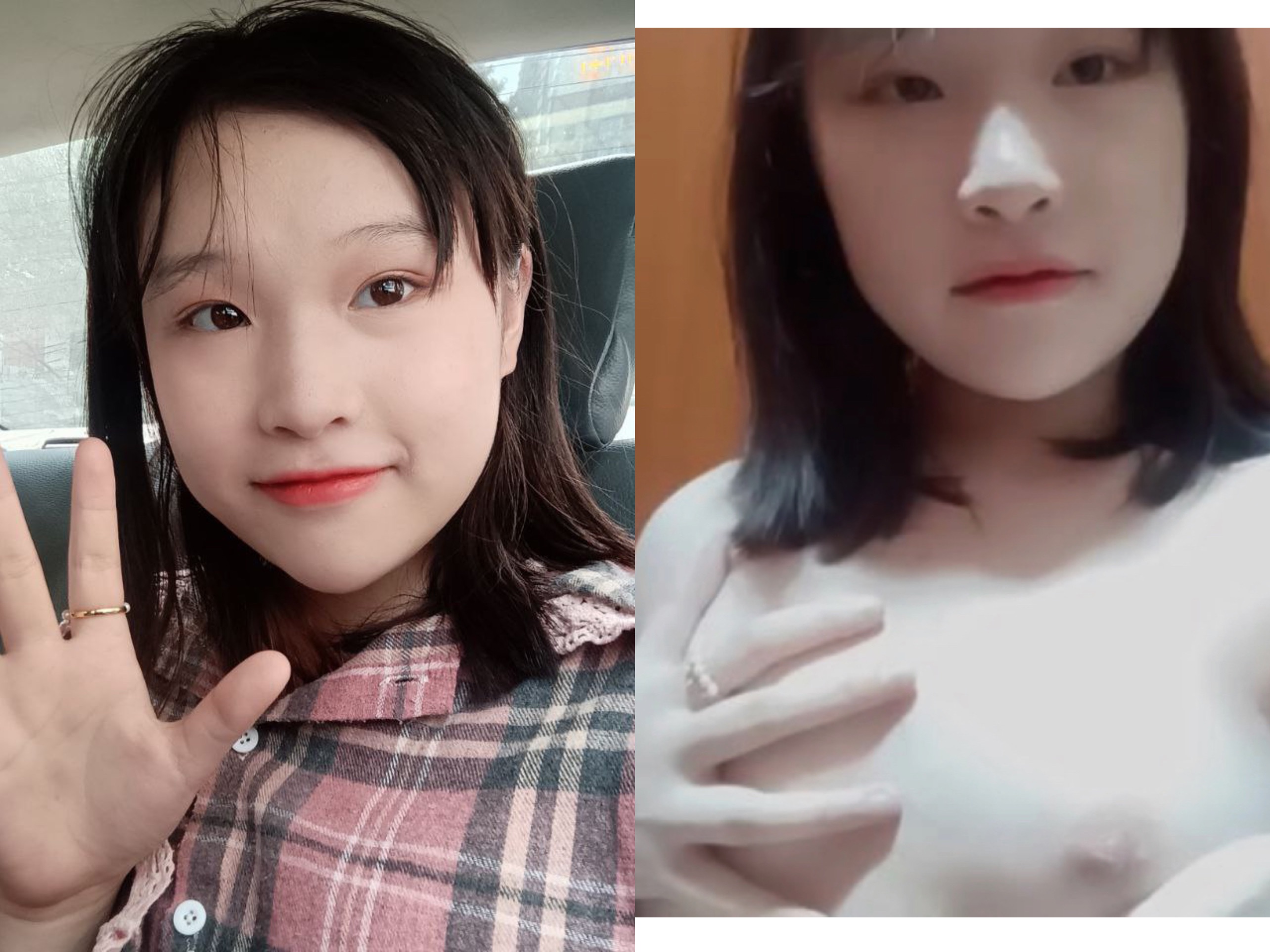 [骚美人]露脸反差婊，清纯女神VS淫荡母狗