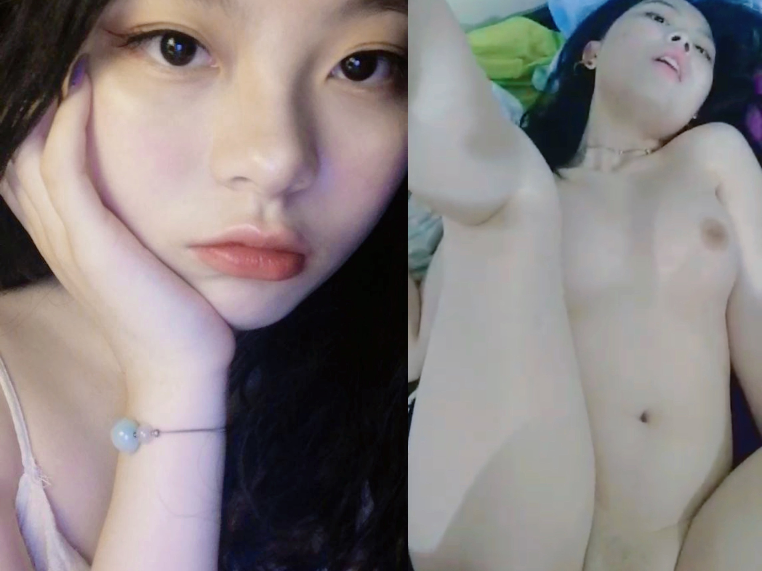 [骚美人]露脸反差婊，清纯女神VS淫荡母狗