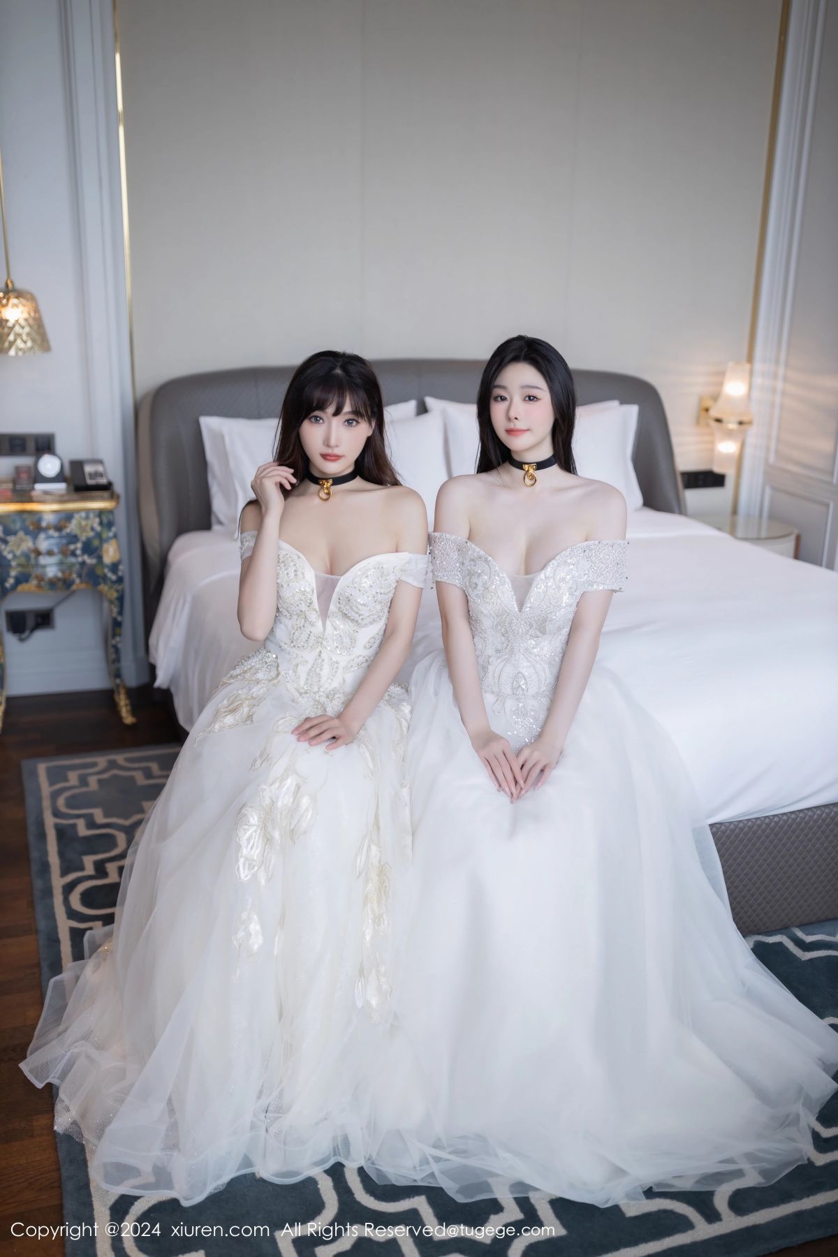秀人网小逗逗X陆萱萱--蕾丝婚纱新娘百合Play肉丝磨豆腐