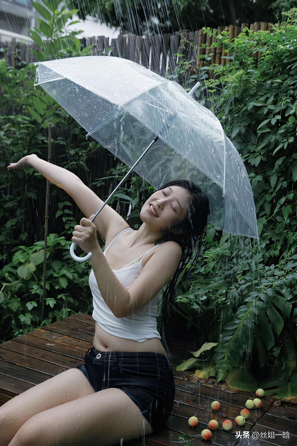 清纯美女也有大白腿