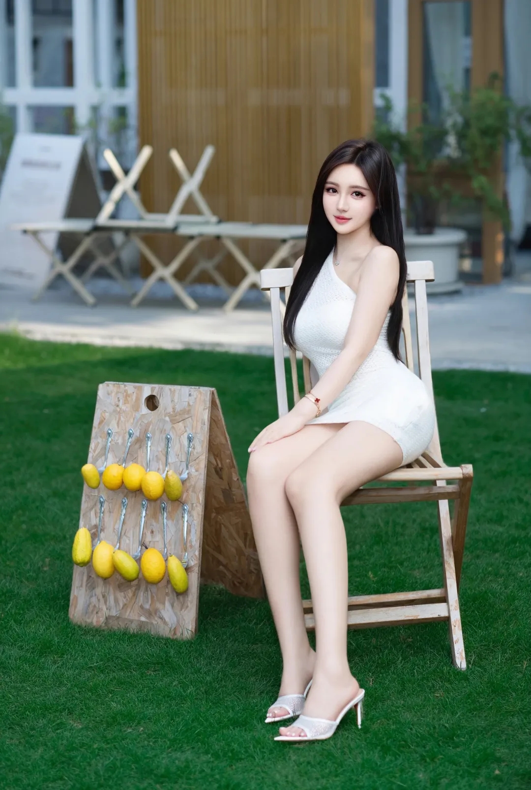 上身横看成岭侧成峰，下身珠圆玉润美腿风情浓