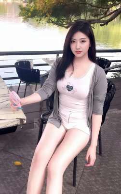 清纯美女也有大白腿
