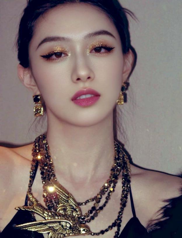 明眸皓齿眉目传情的女神