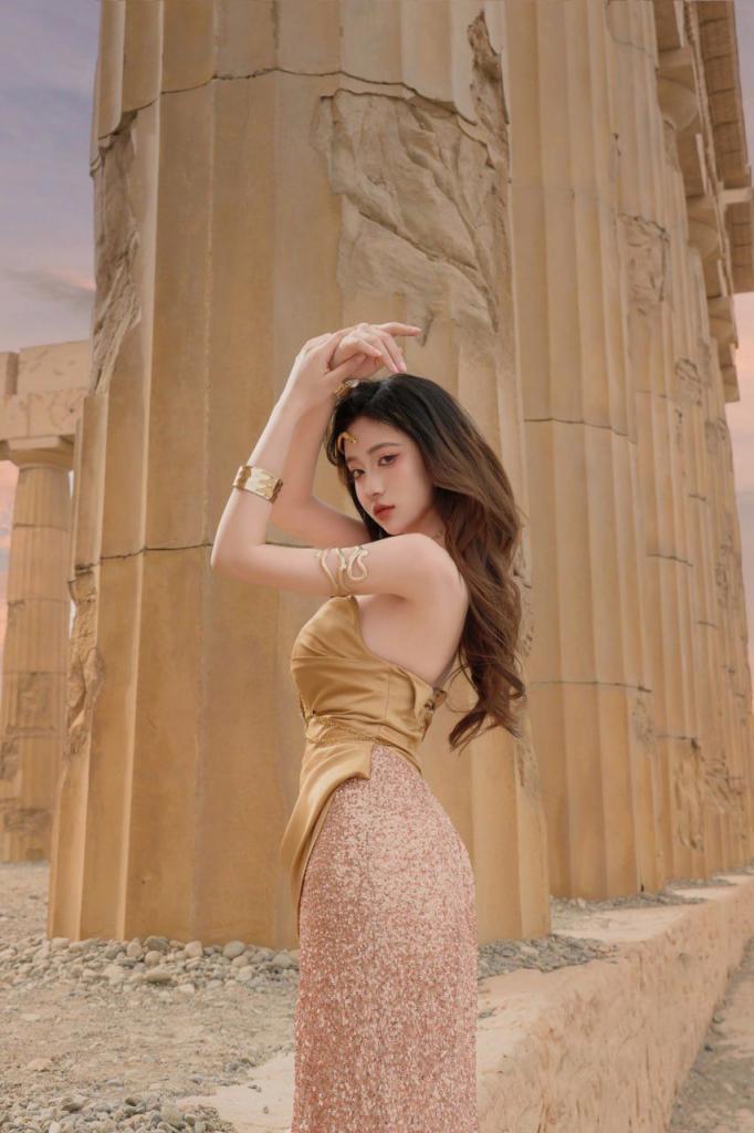 废墟，黄沙美人古希腊风