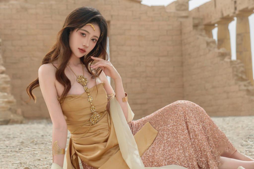 废墟，黄沙美人古希腊风