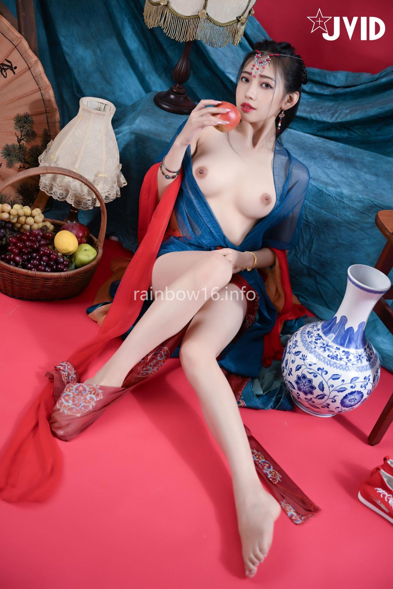 夏暮光，裸体女神敦煌风格造型